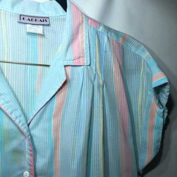 Tops - Vintage 80s Miami Lightweight Button up